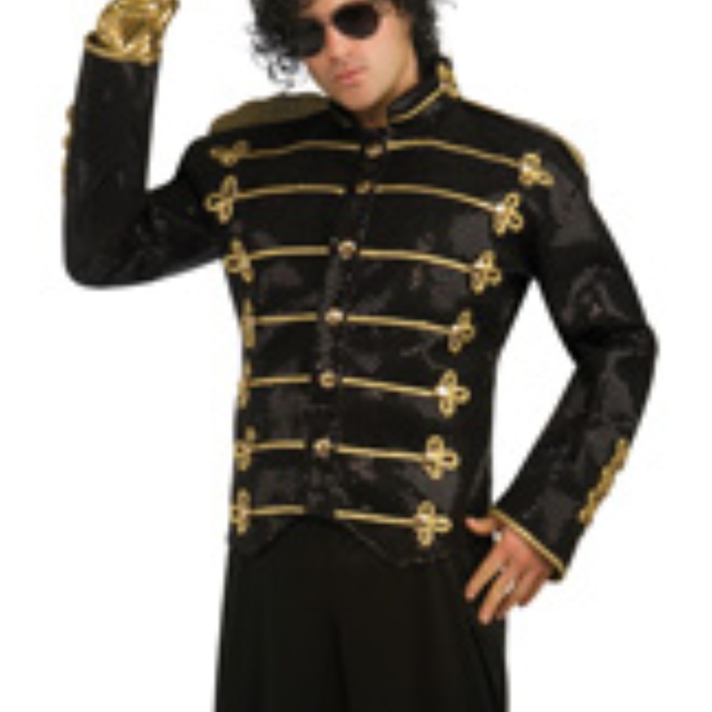 Michael Jackson Deluxe Military Jacket Halloween Costume XL NEW